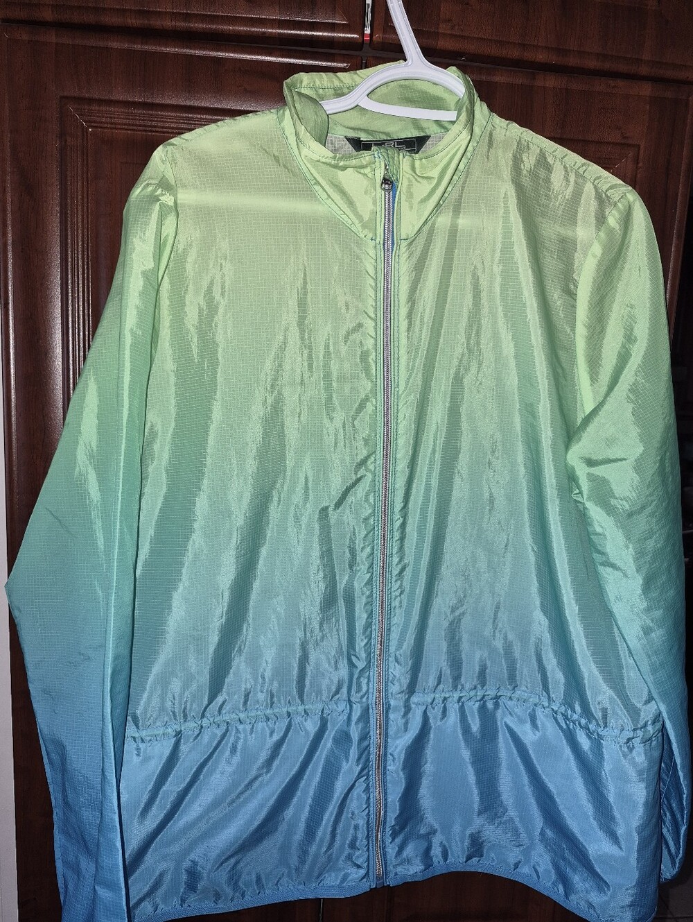 Ralph Lauren Active Lightweight ombre Windbreaker Jacket - Green to Blue Xl